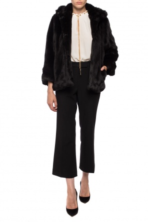 Fur jacket with band collar, zdjęcie 2 Fur jacket with band collar od Michael Kors